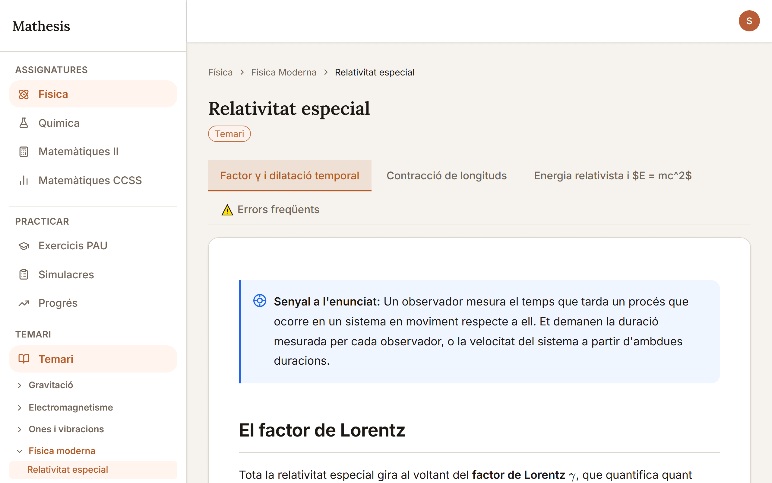 Temari amb fórmules, exemples resolts i errors freqüents